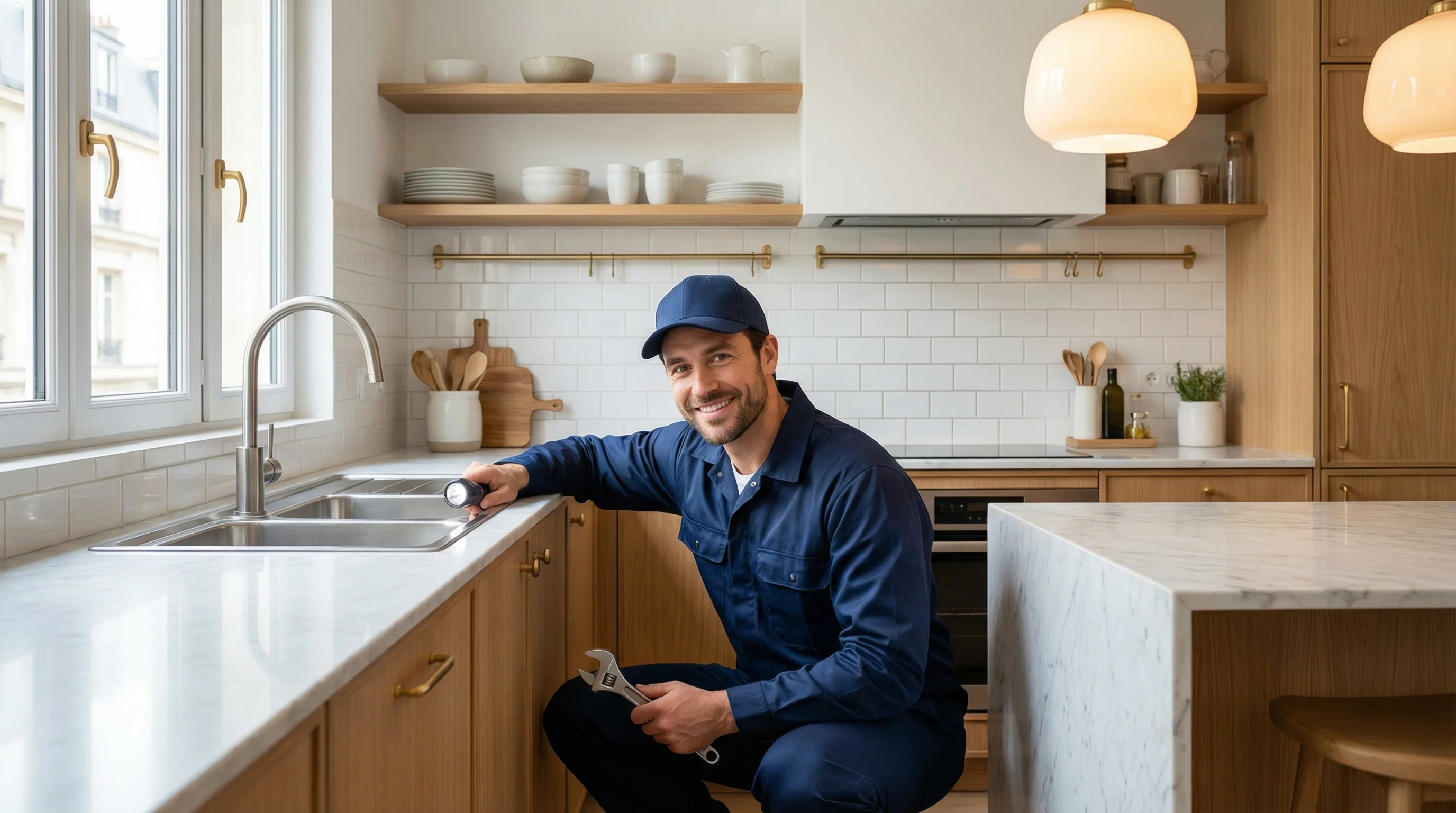 Plombier intervenant en urgence